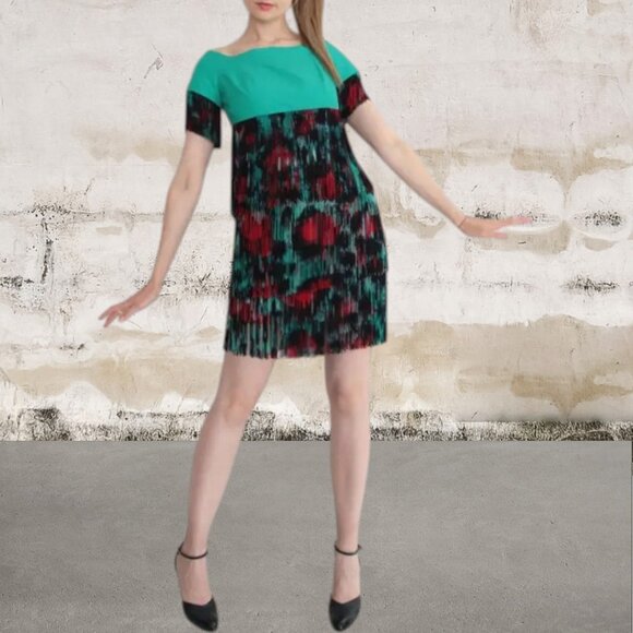 Kenzo Women's Mini Dress with Fringe Made in France Size 40 (US 8) - Picture 1 of 7